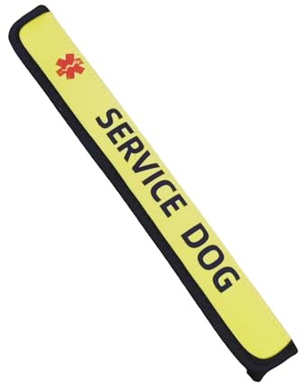 Service Dog Leash Sleeve Wrap DO NOT PET, Yellow