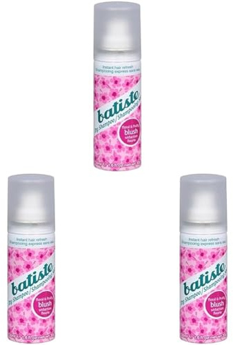 Batiste Trockenshampoo, Blush, 50 ml,Geblümt (Packung mit 3)