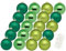 Inge Glas Weihnachtskugeln mit Haken | Schöne Christbaumkugeln aus Glas | Set 20 Kugeln und 40 Aufhänger | Christbaumschmuck Weihnachtsbaumkugeln (Evergreens | grün)