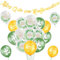 HOWAF Konfirmation Deko, Alles Gute zur Konfirmation Girlande Konfirmation Banner, Luftballons Konfirmation Ballon Eucalyptus Fische Deko für Tschdeko Konfirmation, Deko Konfirmation Junge Mädchen