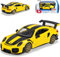alles-meine.de GmbH Porsche 911 991 GT2 RS Coupe Gelb mit Streifen in Schwarz 2011-2019 1/43 Burago Modell Auto mit individiuellem Wunschkennzeichen