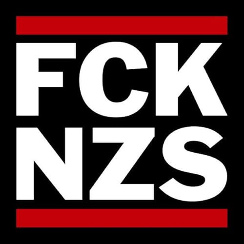 Hellweg Druckerei FCK NZS Aufkleber Sticker 5,2x5,2cm (100 Aufkleber)