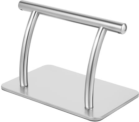 Repose-pieds de bureau - 29,5 × 19 × 20,5 cm - Repose-pieds ergonomique en métal - Soulage les douleurs aux genoux et au dos - Idéal pour les salons de coiffure, les salons de beauté, les appartements