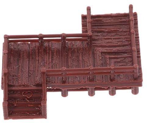 Ciieeo Miniature Chinese Garden Bridge Zen Decor Fairy Garden Ornaments Micro Landscape Architecture Vintage Statue Ornament