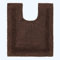 HOMESCAPES Tapis Contour WC en Coton, Tapis WC et lavabo 50x55 cm, Tapis de Bain Chocolat