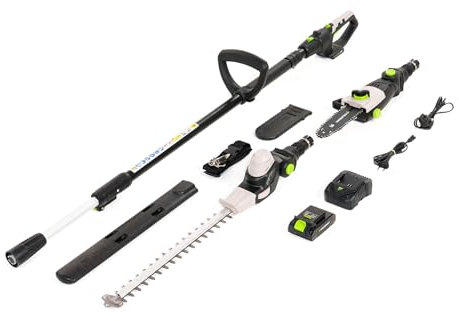 Murray Tagliasiepi & Motosega Telescopica 2-in-1 a Batteria MU-BAT-MM-CSHT-KIT – 20V, 3Ah, Lama da Taglio 40 cm, Guida Sega 20 cm, Sistema SDS, Inclinabile, Portata 330 cm