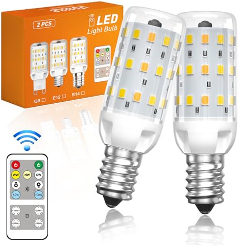 E14 LED Mais Glühbirne 4W, Dimmbar Led Maiskolben Lampe e14 glühbirne 3000K Warmweiß/4000K Neutralweiß/6000K Kaltweiß,E14 Kleine Edison LED Lampe für Tischlampe Wandlampe Kronleuchter, 2 Stück