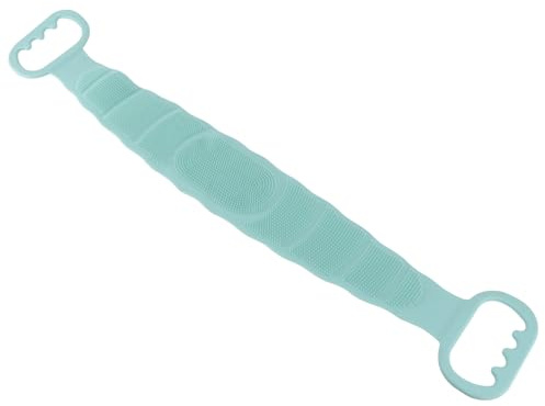 COLLBATH Silikon Körperpeeling Duschbürste mit Langem Griff für Rücken und Körper Strapazierfähig und Einfach zu Hängen Badezubehör für Sanfte Massage und Reinigung Zufällige Farbe