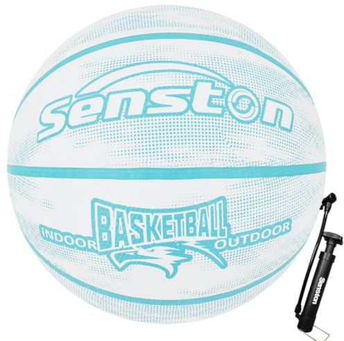 Senston Basketball Größe 7, Baskettball Mit Pumpe, Outdoor Basketbälle