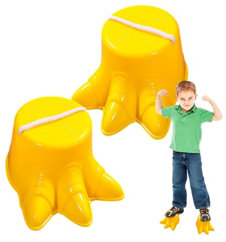 Genérico Stelzen für Kinder, für große Füße, 2 Stück, zum Gehen, Becher, Spielzeug, Gleichgewichtsstelzen, klassisches Picknick-Set, rutschfest