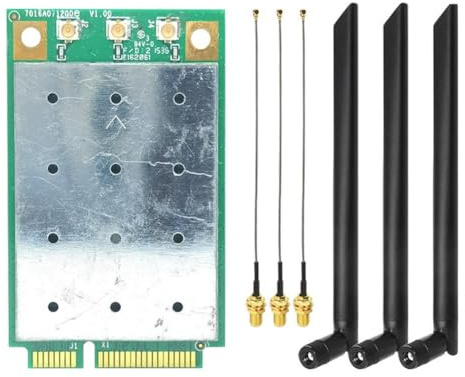 Mokamika QCA9880 WLE900VX WiFi-Kartenkit 1300Mbps 5Ghz Mini PCIE Wireless WiFi Adapter für Win7 8 10 11 Linux OpenWrt Unterstützung