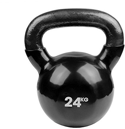 Fitness Mad Kettlebells - WEIGHTS 4-24kg (24Kg- Black)