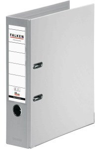Falken 10 x Ordner Chromocolor A4 PP 80mm grau
