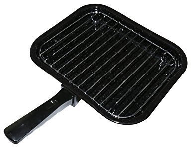 First4Spares Camping Caravan Motorhome Gas Stove Grill Pan & Handle 28 x 23 x 4cm