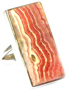 RHODOCHROSIT - Ring Sterling-Silber 925, Größe 49 - (RCR1809151)