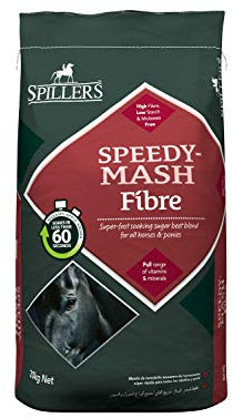 SPILLERS Speedy-Mash Fibre Horse Feed 20kg - Fast Fibre Food for all Horses and Ponies including Senior - Whole Cereal and Molasses Free Recovery Mash Horse Feed