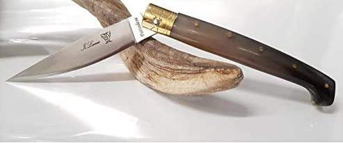 is lunas Coltello da Caccia SARDO PATTADA Tascabile Manico in Corno Sardegna Collezione Art 56