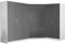 Reflect 3 Piece Bedroom Furniture Bundle - 2 Door CORNER + Triple + Double PLAIN Wardrobes (H: 180cm x W: 179cm x D: 215cm) (Grey Gloss/Matt White)