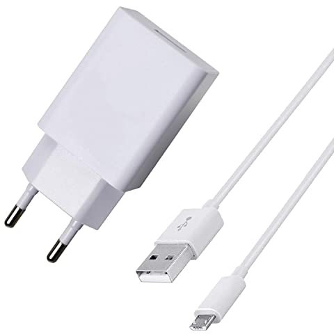 ZLONXUN Cargador 5V 2A y Cable para Samsung Galaxy J7/J5/J3/J8/S4/A5/A8,Xiaomi Redmi 9A/9C/12C/10A/7/7A/6/6A
