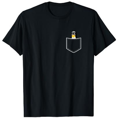 Linux Pinguin Tux Weiß T-Shirt