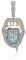 ICEDIAMOND Iced Out Blazing Dollar Tongue Creative Pendant Halskette, Blue Purple CZ Lab Diamond Intarsed Charm Hip Hop Schmuck für Herren Damen, L-Size-Anhänger (Blue)