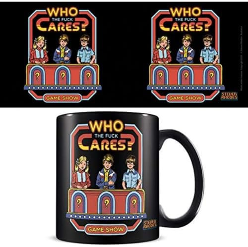 Pyramid International MGB26202 Steven Rhodes (Who Cares) Black Coffee Mug Kaffeebecher, Keramik