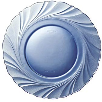 Duralex 3002BF06A1111 Beau Rivage - Juego de platos hondos (cristal, 21,5 cm, 6 unidades), color azul