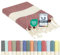furora Holiday Strandtuch groß 100x200 cm: Baumwolle, leicht lang dünn kompakt - Premium Qualität | Hamamtuch Saunatuch, Fouta Strandhandtuch XXL | Damen & Herren Badetuch Stranddecke Picknickdecke