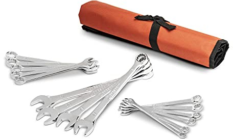 Crescent 15-teiliges metrisches Ringmaulschlüssel-Set mit Werkzeugrolle – CCWS5-05