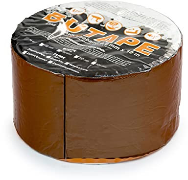 DQ-PP Dachdeckerband 100mm | 1 Rolle (10 Meter) | Farbe Ziegelrot | Abdichtband | Reparaturband | selbstklebendes | Dachband | Deckerband | Band | Dachreparaturband