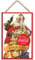 Coca-Cola Weihnachtsdekoration – klassische Vintage-Weihnachtsmann-Wanddekoration zum Aufhängen für Feiertage oder als Geschenk