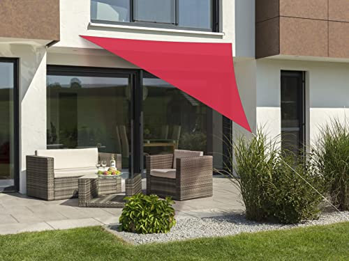 Schneider Sonnensegel Lanzarote, rot, 360 x 360 x 360 cm dreieckig, 240-77, Polyester, 0.5 kg