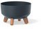 Pot de fleurs bas 3,8L avec pieds amovibles et insert 235 mm, anthracite