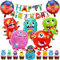 Kinder Luftballons, Kinder Party Deko, Partydekorationen mit Happy Birthday Banner, Party Kindergeburtstag, Geburtstag Kinder Deko, Party Deko Set, fur Theme Party Supplies