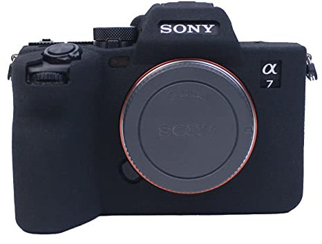 Moitekit Camera Case Skin for Sony A7M4 Alpha 7 IV A74 Soft Silicone Rubber Protective Body Housing Case Camera Protector Cover (Black)