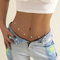 Bramian Boho Schmetterling Taillenkette Bauch Körperketten Strand Taille Schmuck Zubehör für Frauen und Mädchen (Silber)