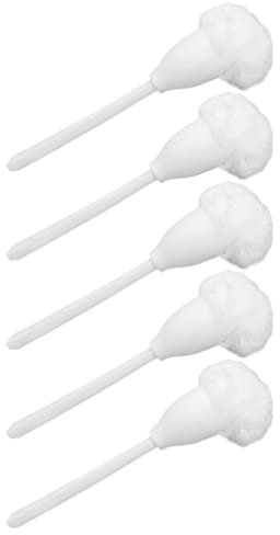 Cabilock 5 Piezas Escobilla De Baño Suave Cepillo para Limpiar Inodoros Cepillo Limpiador De Baño Eléctrico Fregona Electrica Hisopo De Inodoro Poder Cepillo De Baño Fibra De Nailon