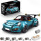 Technik Sportwagen Modell für Porsche 911, 3389 Teile Technik Rennauto Bausteine Bausatz Technik MOC Auto Modell mit Motoren Fernbedienung und APP Steuerung, Klemmbausteine Kompatibel mit Lego (Blau)