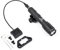 QIRUIMY M600C Tactical Torch with Pressure Pad Switch,LED 600 Lumens Flashlight Scout Light for Mlok keymod 20mm Picatinny Rail System (Black)