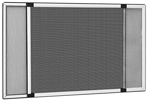 FIRBNUS Zanzariera Allungabile per Finestre Bianca Zanzariera Porta Finestra Zanzariere Per Finestre Zanzariera Estensibile Zanzariera Avvolgibile Zanzariera Allungabile (75-143) x50 cm