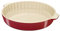 STAUB Ceramique Kuchenform, Keramik, rund, 30 cm, Kirschrot