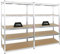 PROREGAL Mega Deal | 2X Schwerlastregal Ragnar | HxBxT 180x120x60 cm | Fachlast 175kg | Verzinkt | Garagenregal Kellerregal Werkstattregal Lagerregal Steckregal
