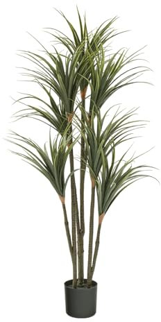 Fuxdre 5Ft Artificial Yucca Tree Fake Dracaena Tree Large Fauxe Agave Plant and Tall Artificial Plant for Living Room Home Office Decor Indoor and Outdoor