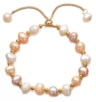 vissen Armband Bunte Perlen Damen Vergoldete Bead Charmed Glitzer Behoben Armband Verstellbar Edelstahl Ketten Schmuck