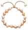 vissen Armband Bunte Perlen Damen Vergoldete Bead Charmed Glitzer Behoben Armband Verstellbar Edelstahl Ketten Schmuck