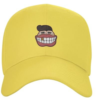 Lustige große Smiley-Cartoon-Baseballkappe für Männer und Frauen, verstel