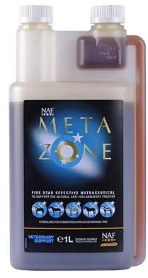 NAF Five Star Metazone Liquid 1L – Natural Anti-Inflammatory Support for Horses – With Turmeric, MSM & Herbal Extracts – Promotes Comfort, Mobility & Recovery – Competition Safe