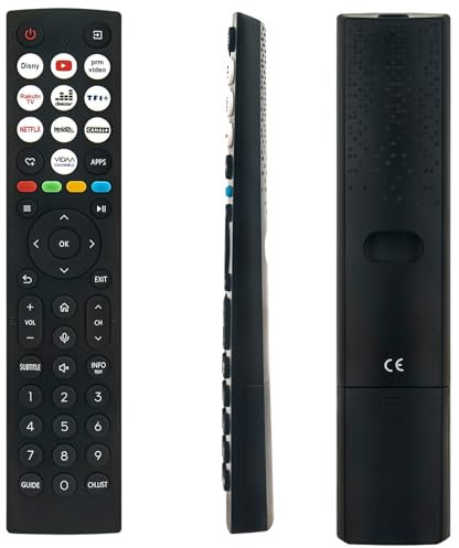 ERF2AC36 Mandos a Distancia por Voz de Repuesto Aptos para Hisense QLED 4K TV ERF2AC36H 43A7NQ 50A7NQ 55A7NQ 65A7NQ 65A6N (con función de Voz)