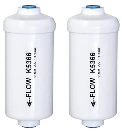 VitalEpcck 2 Pièces de Remplacement de Filtre à au Fluorure K5366 Compatible avec les Éléments de Purification Du Système de Filtration D' par Gravité, Installation Facile, Facile à Utiliser
