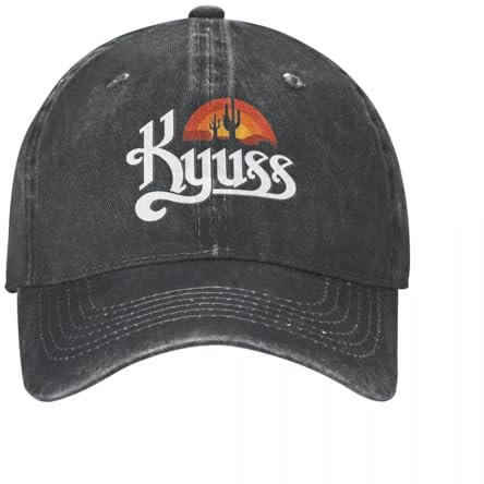 KUGEUII Neutrale atmungsaktive Sport Vintage Baseballkappen von Kyuss to Unisex Stil Distressed Washed Snapback Cap Outdoor Laufkappen Golfkappen Hatgift